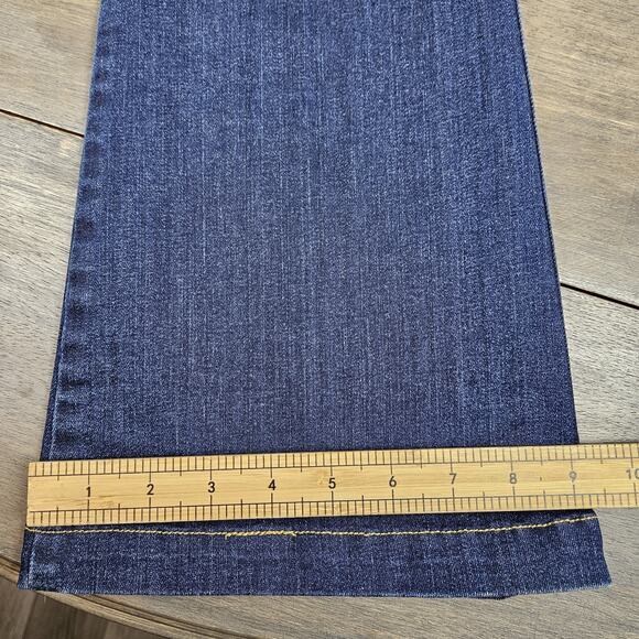 Spanx Jean-ish Bootcut Pants Medium Dark Wash Stretch Pull-On Denim Look - Picture 8 of 10